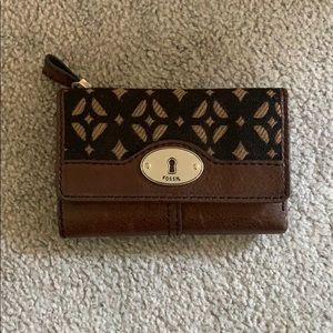 FOSSIL Brown Leather Small Wallet